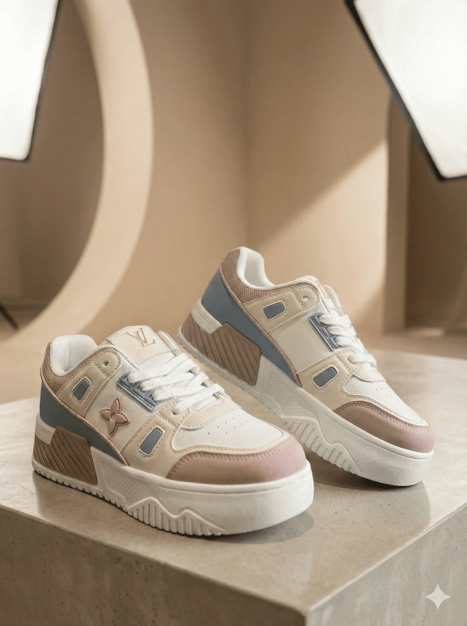 Pastel Block Lux Platform Sneakers — image 1