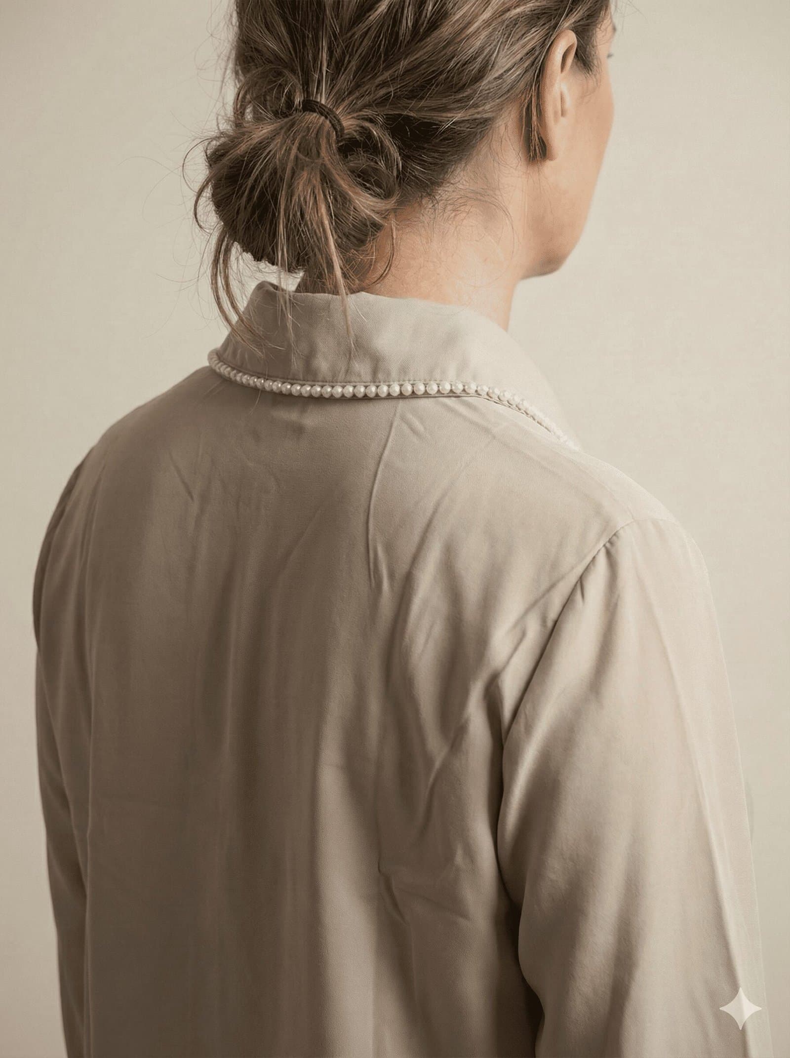 The Embellished Pearl Collar Shirt — image 3