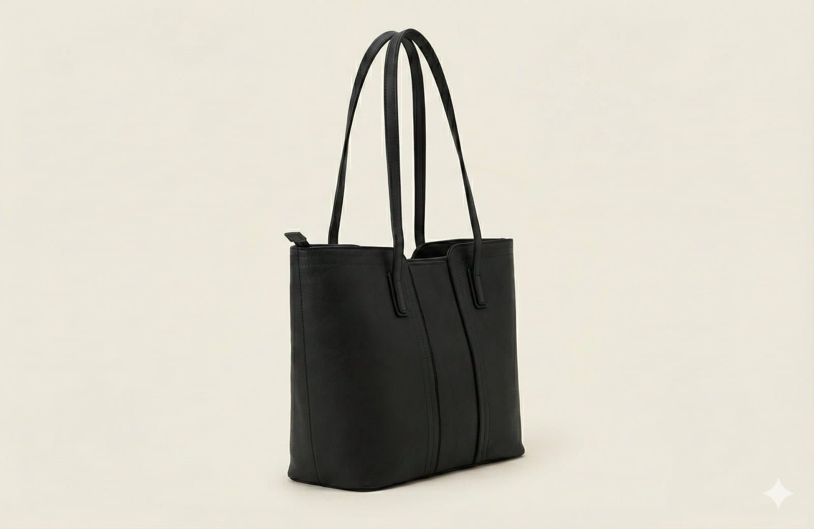 The Essential Structured Tote – Classic Black — image 2