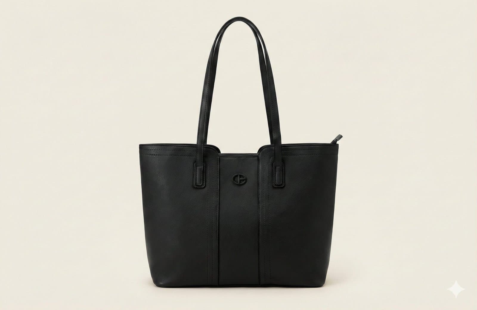 The Essential Structured Tote – Classic Black — image 1