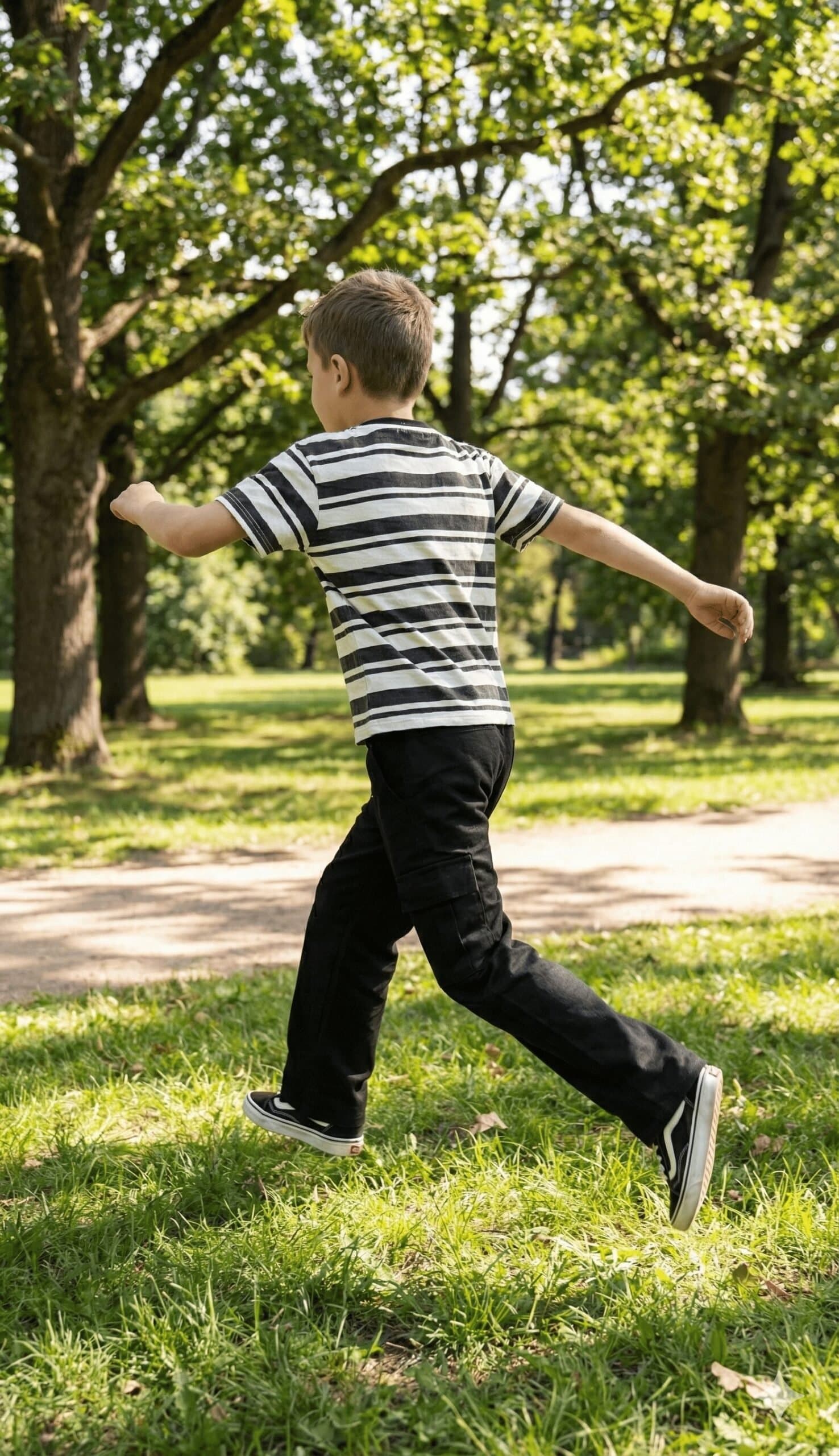 Urban Black & White Striped Tee & Cargo Pant Duo — image 6