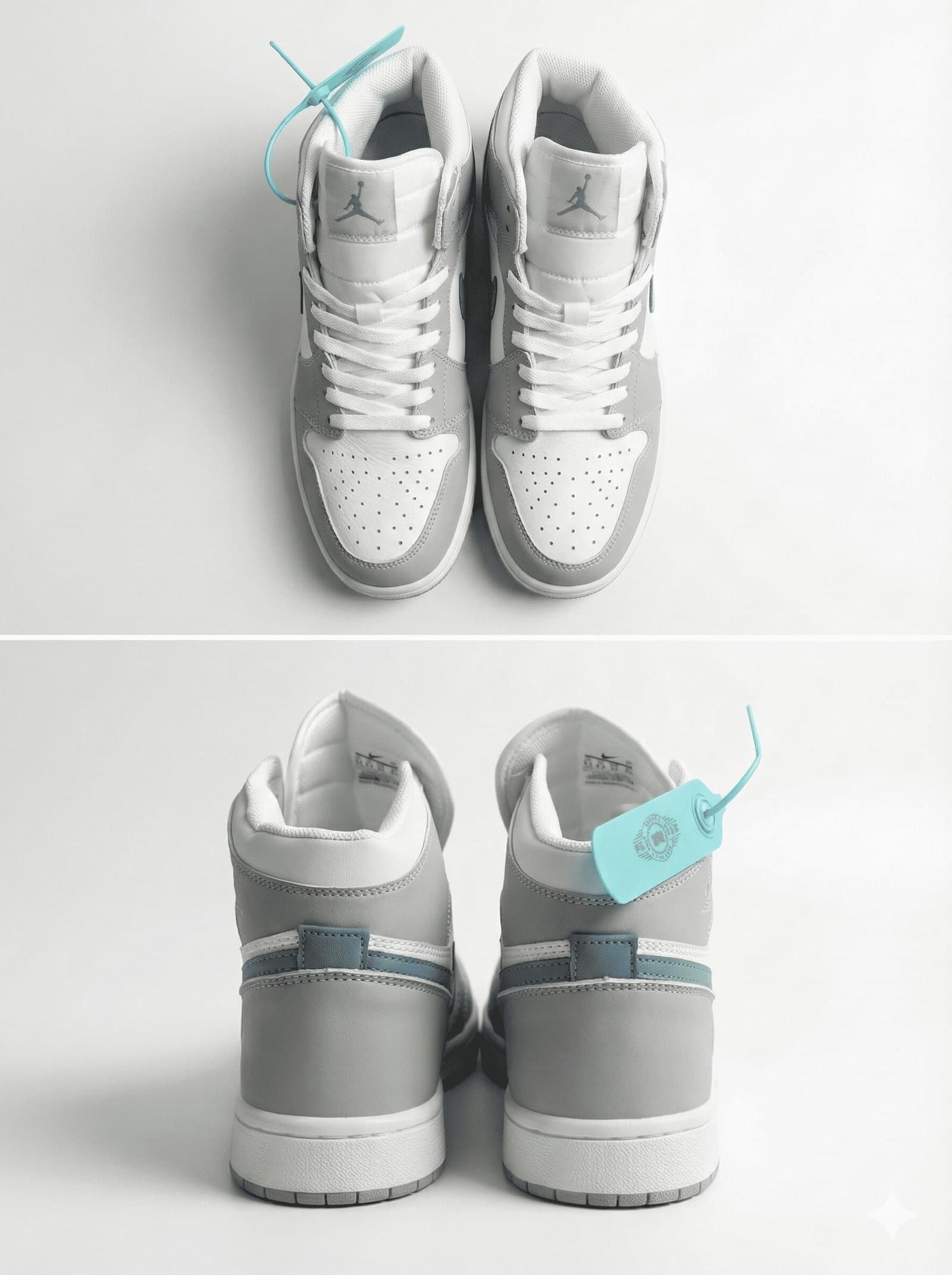 Heritage Air Mid Wolf Grey with Teal Accents — image 3