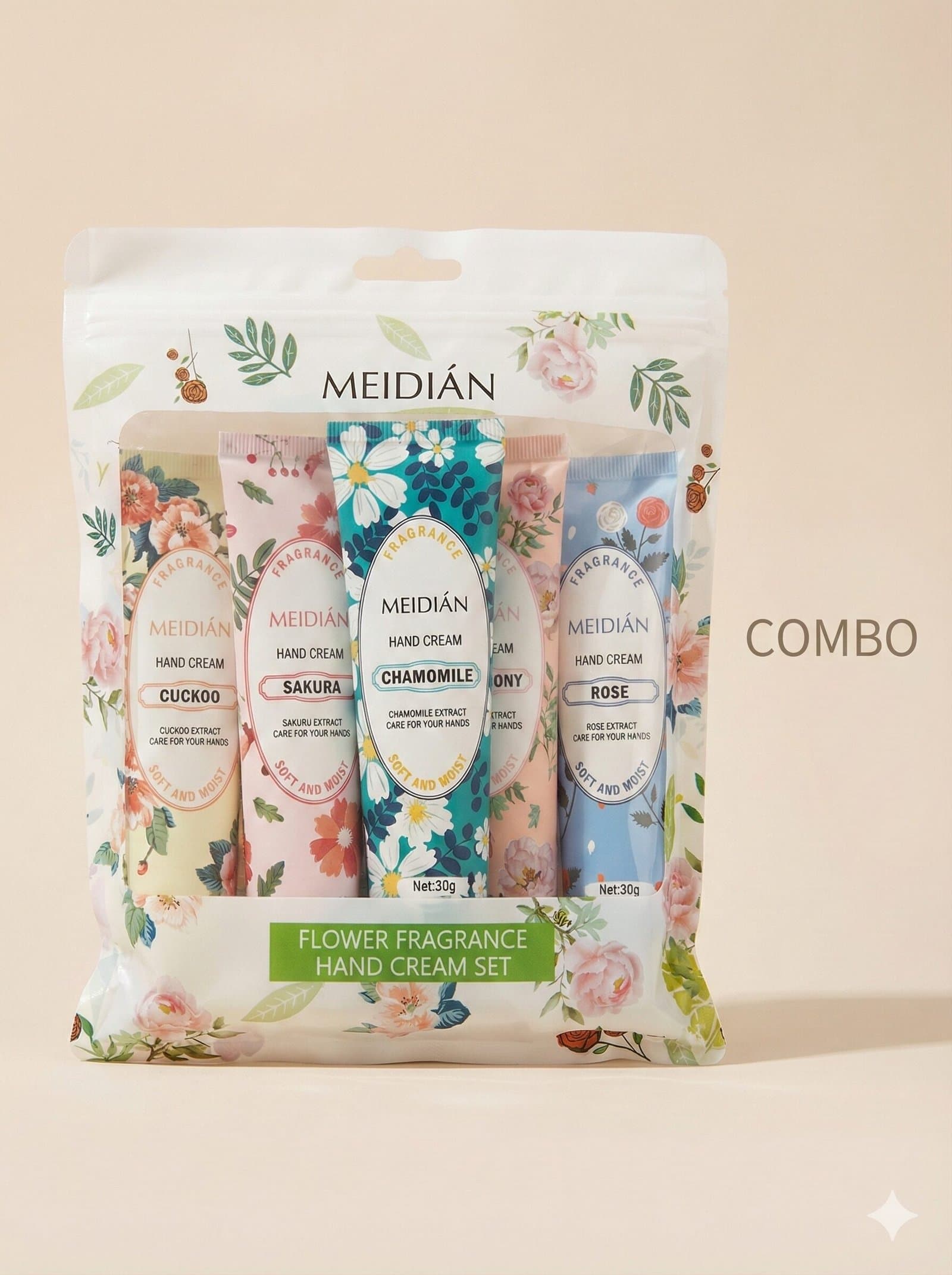 MEIDIÁN Flower Fragrance Hand Cream Combo Set Of (5) — image 2