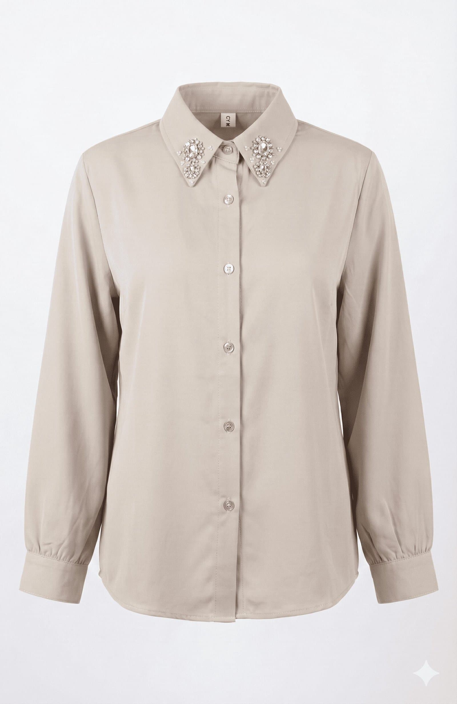 The Embellished Diamond Collar Shirt — image 4