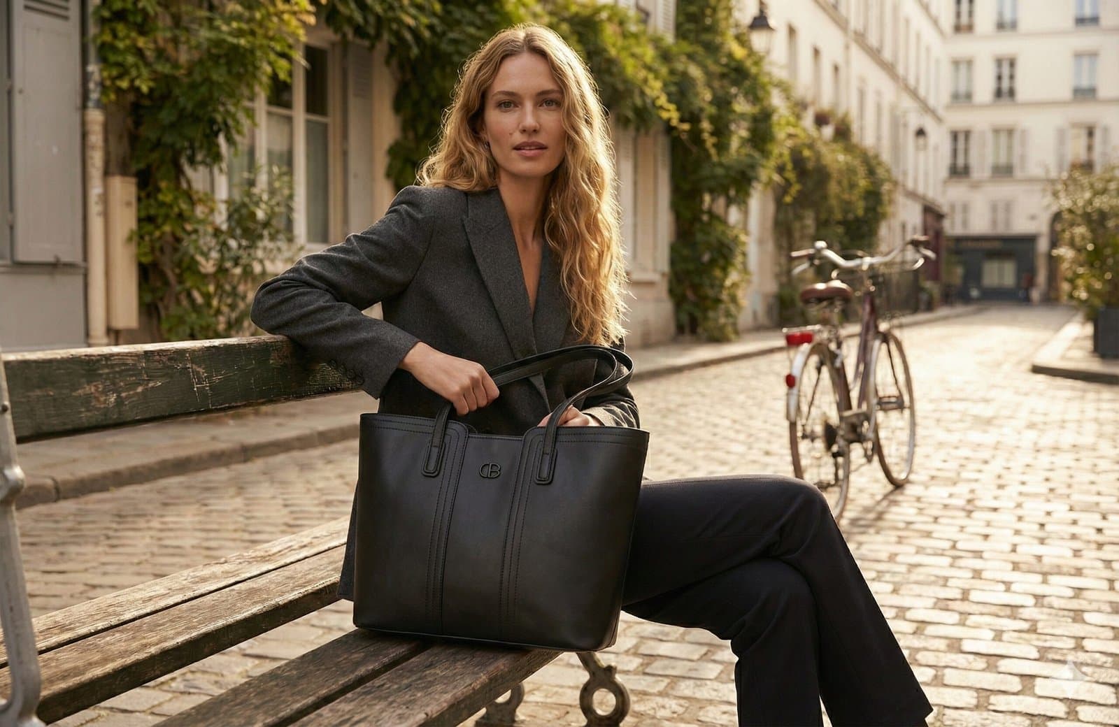 The Essential Structured Tote – Classic Black — image 4