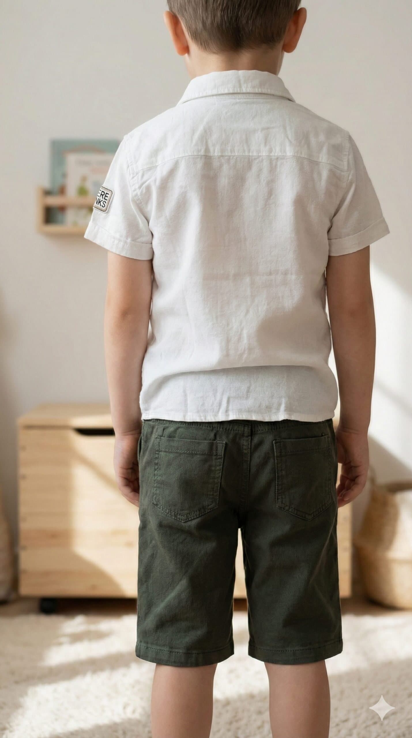 The 'Summer Explorer' Graphic 3-Piece Set – White & Olive — image 3