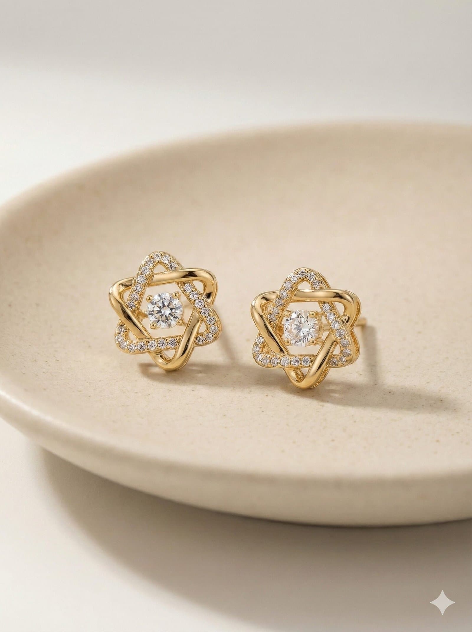 Radiant Interlocking Star Crystal Jewelry Set — image 2