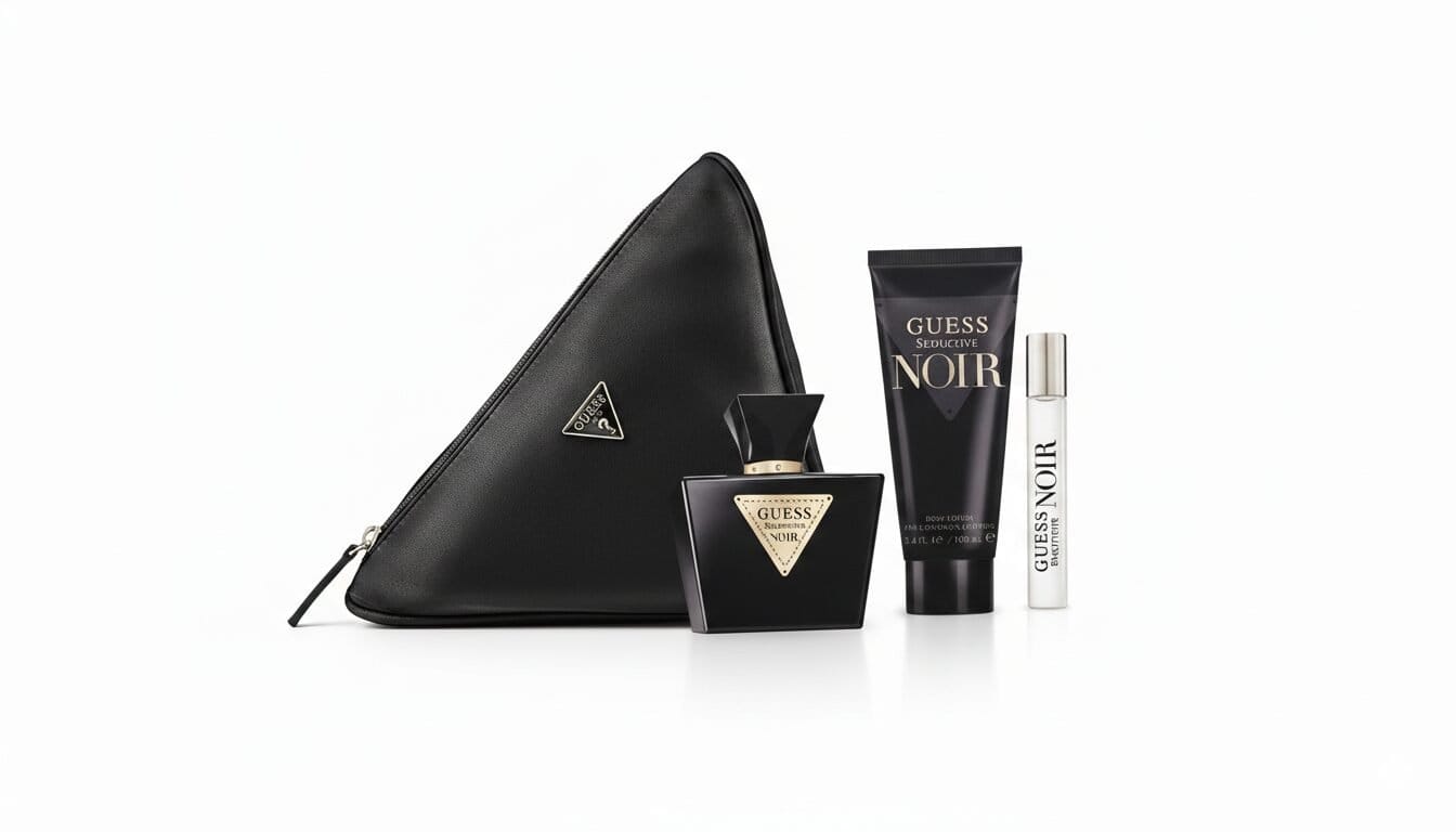 GUESS Seductive Noir for Women 3-Piece Fragrance Gift Set with Travel Pouch