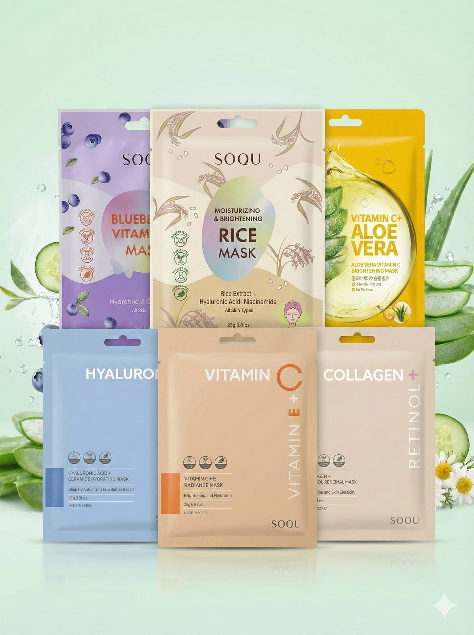 SOQU Essential Skin Solutions Mask Korea — image 1
