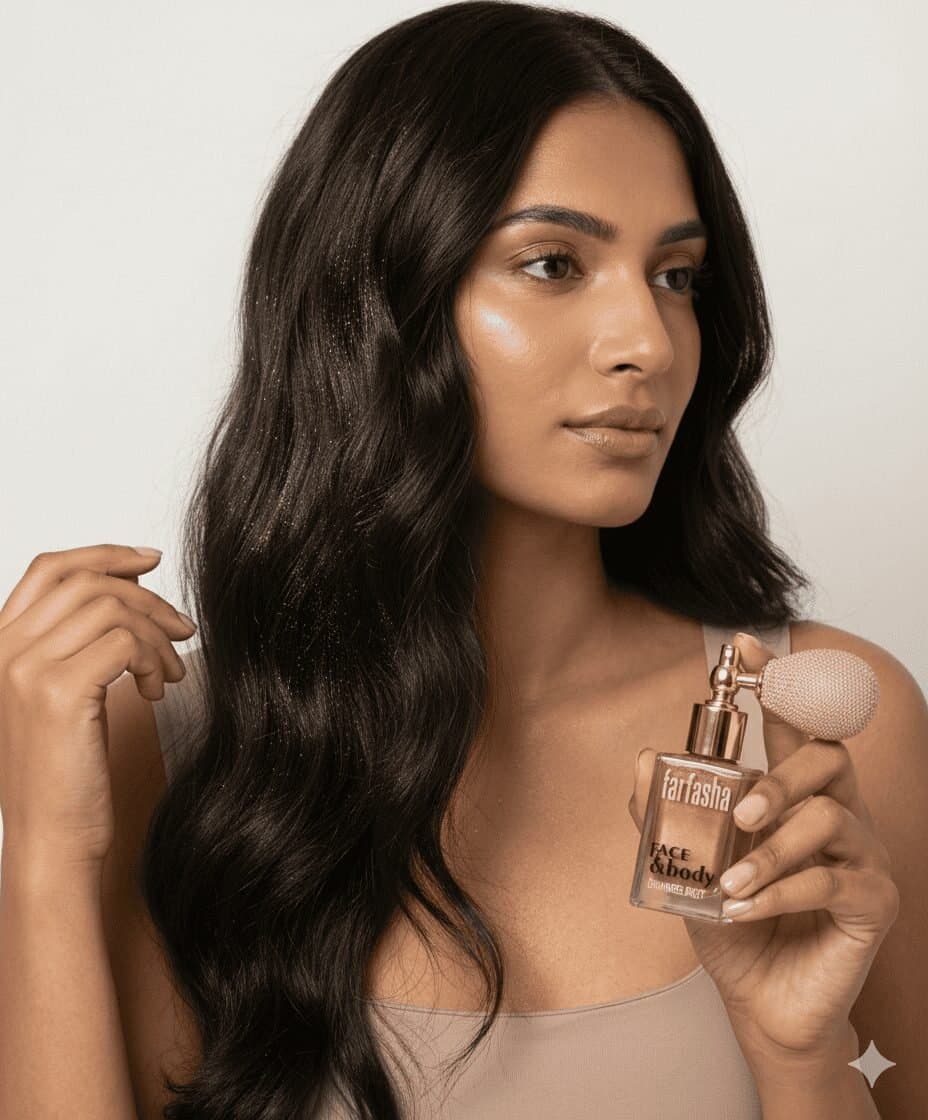Turkish Face, Hairs & Body Shimmer Dust – Golden Bronze — image 3