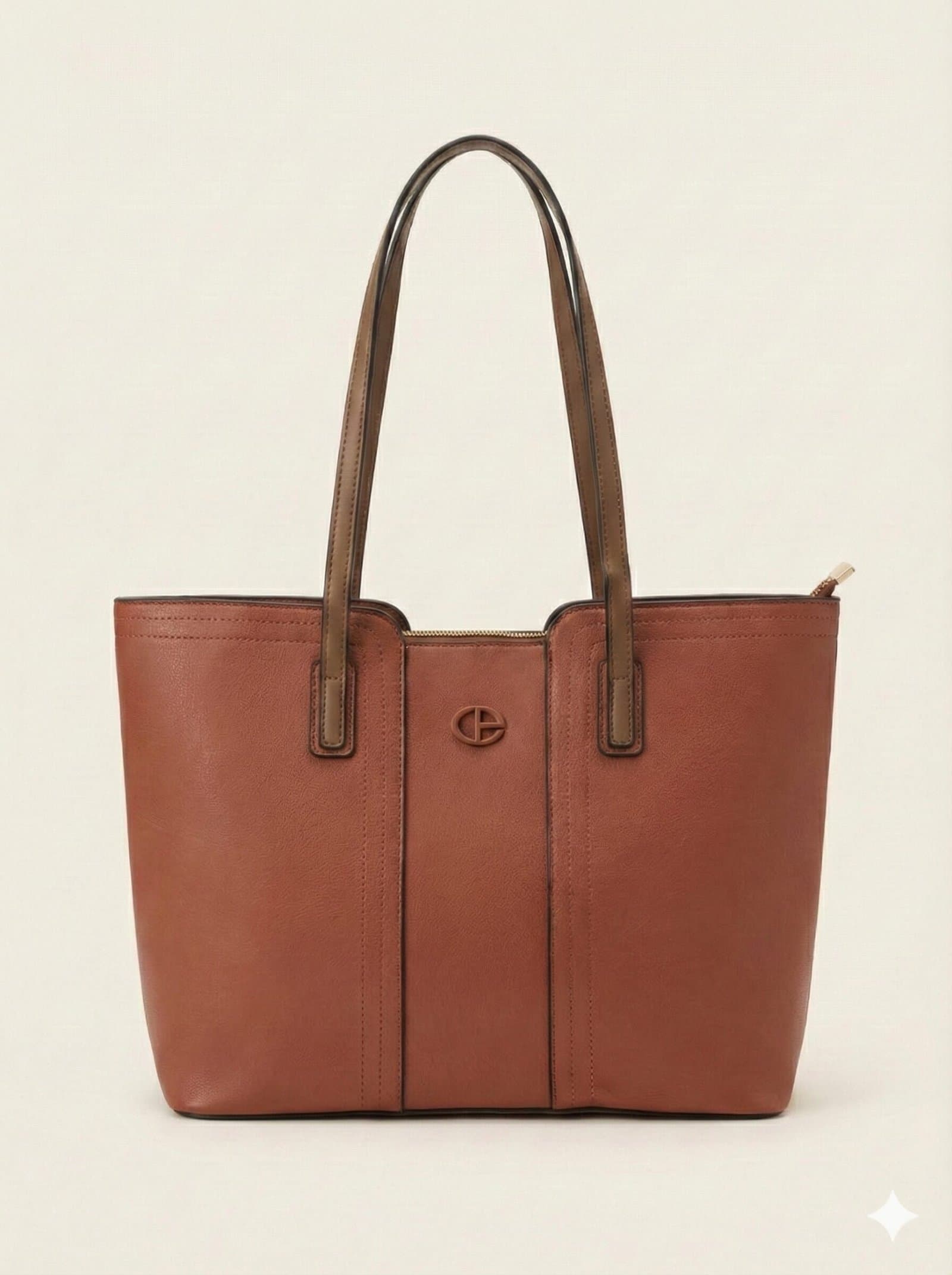 The Essential Two-Tone Tote – Terracotta — image 1