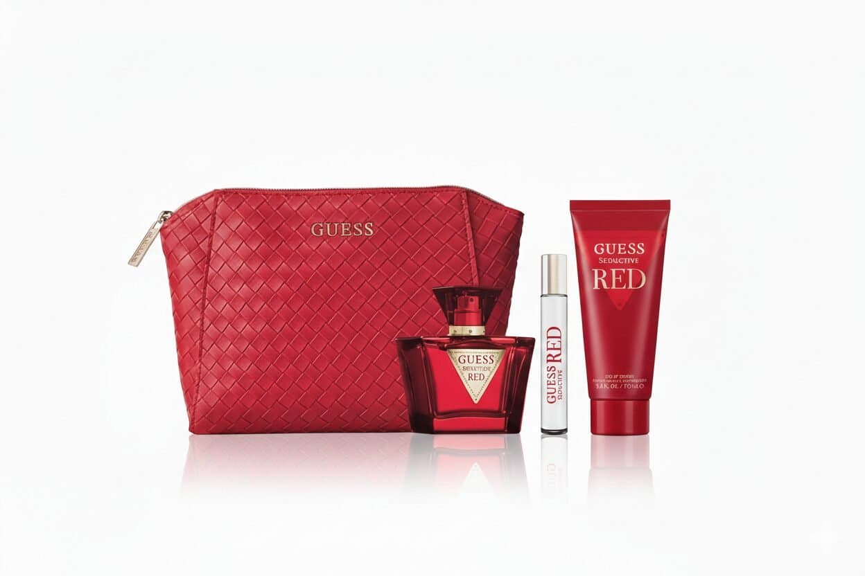 GUESS Seductive Red for Women 3-Piece Fragrance Gift Set with Woven Travel Pouch — image 1