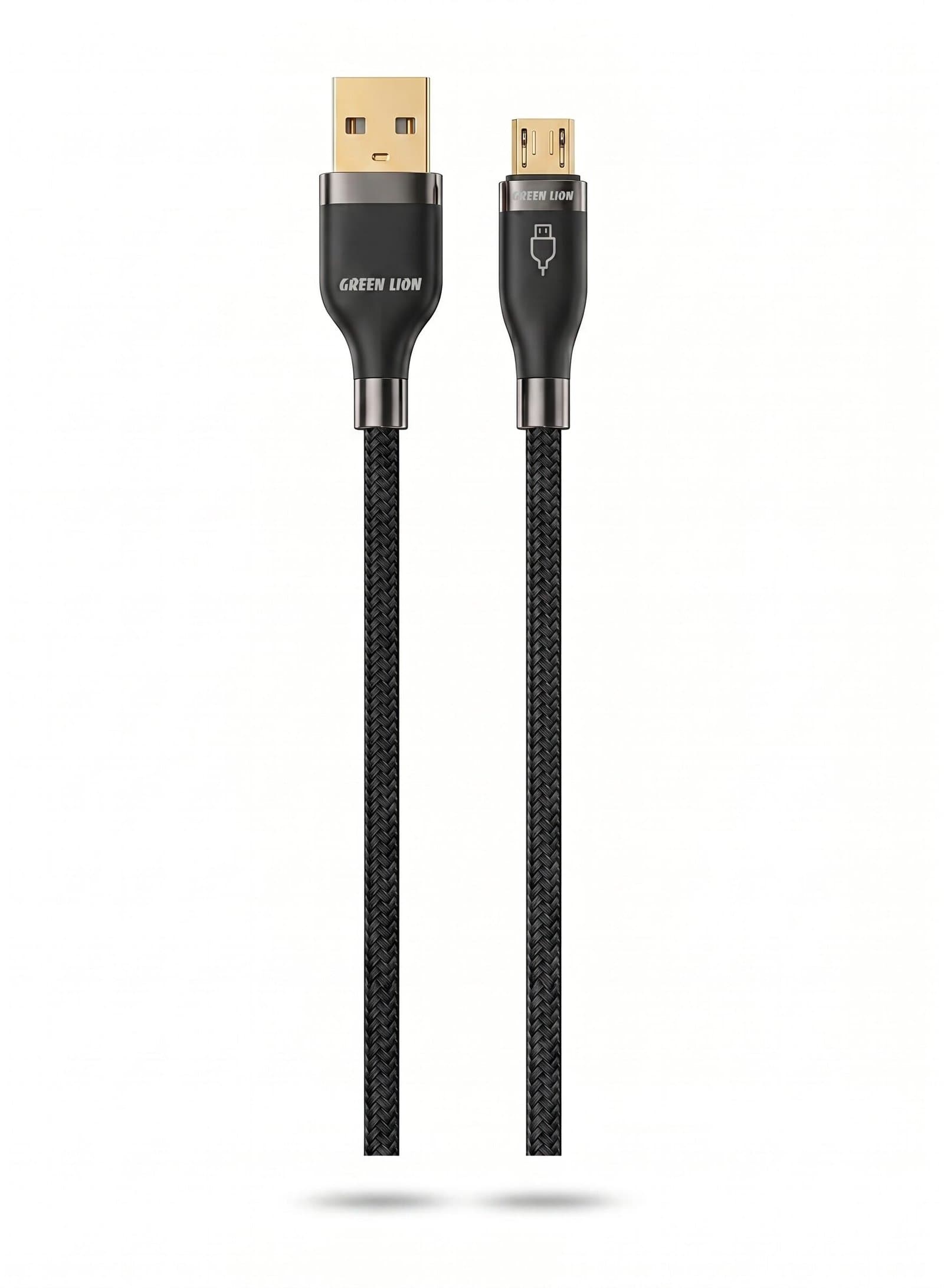 USB-A to Micro PVC Cable / 1m Cable Length / High Transfer Speed / 12W Power Charging / Secure & Safe / Wide Compatible / Charge & Sync / 10,000 Bends Life Span - Black