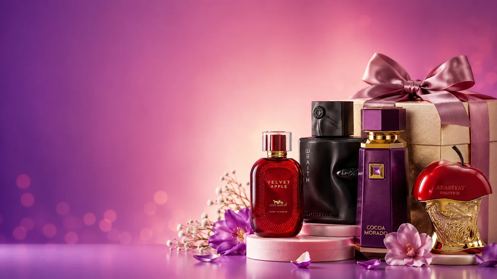 Designer and oud perfume bottles