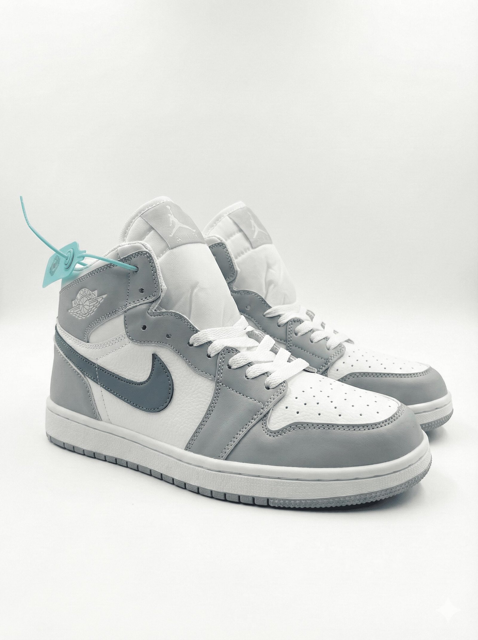 Heritage Air Mid Wolf Grey with Teal Accents - Image 2