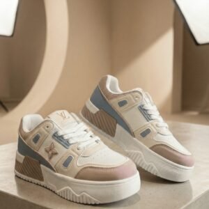 pastel block lux platform sneakers