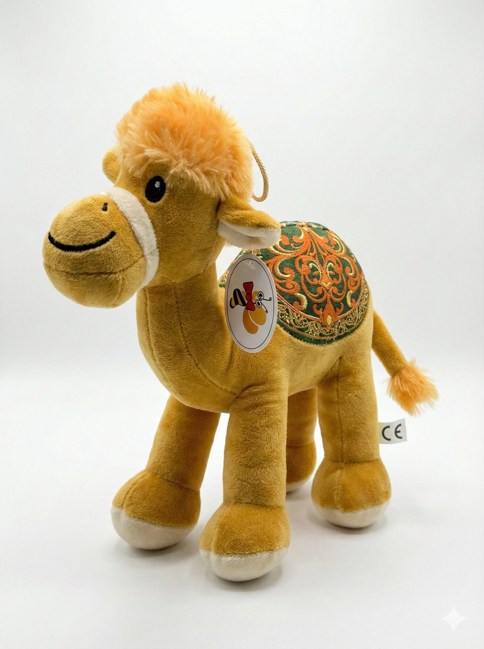 "honey" dubai edition – golden plush camel with ornate saddle