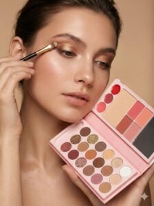 pink all in one eyeshadow & face palette