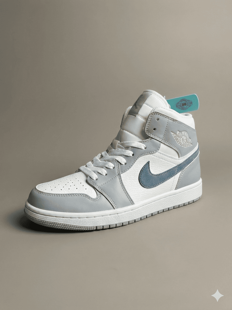 Heritage Air Mid Wolf Grey with Teal Accents - Image 4