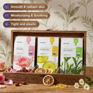 mooyam 2 step facial treatment sheet mask combo set (6 pack)