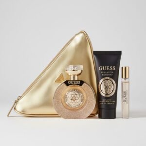 GUESS Bella Vita Paradiso  Fragrance Gift Set for Women with Gold Travel Pouch