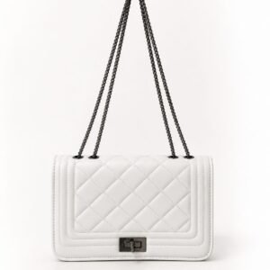 Étoile Blanc Quilted Luxe Shoulder Bag